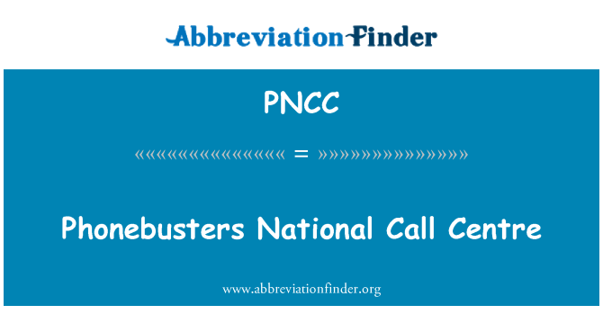 PNCC: Phonebusters národní Call centrum