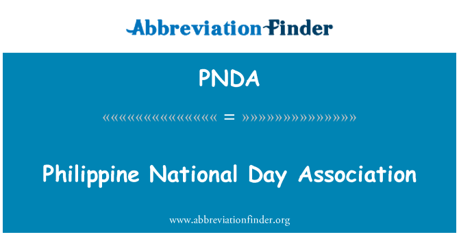 PNDA: Филиппинский национальный день Ассоциация
