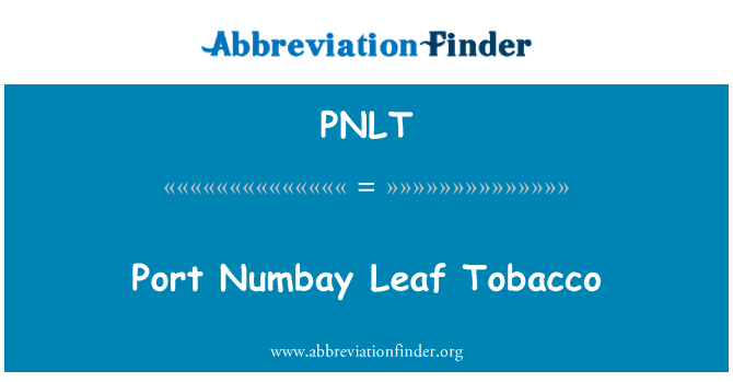 PNLT: Tal-port Numbay weraq tat-tabakk