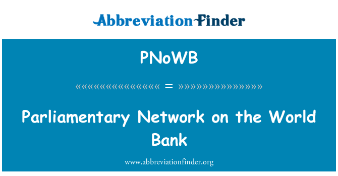PNoWB: Palmantè rezo sou Bank Mondyal