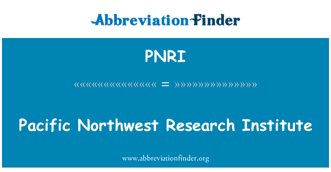 PNRI: Pacific Northwest raziskovalni inštitut