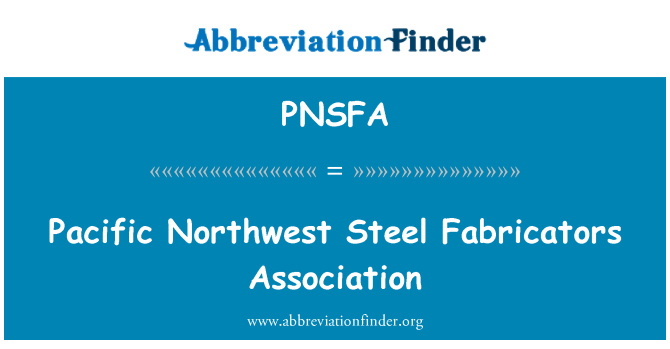 PNSFA: Pacific nordvest stål Fabricators Association