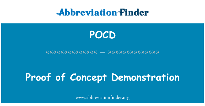 POCD: Bewijs van Concept demonstratie