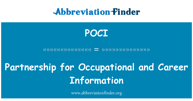 POCI: Partnerství pro profesní a kariérní informace