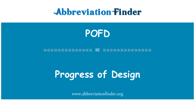 POFD: Progresso do projeto