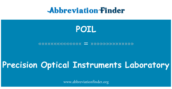 POIL: Optisko precīzijas instrumentu laboratorija