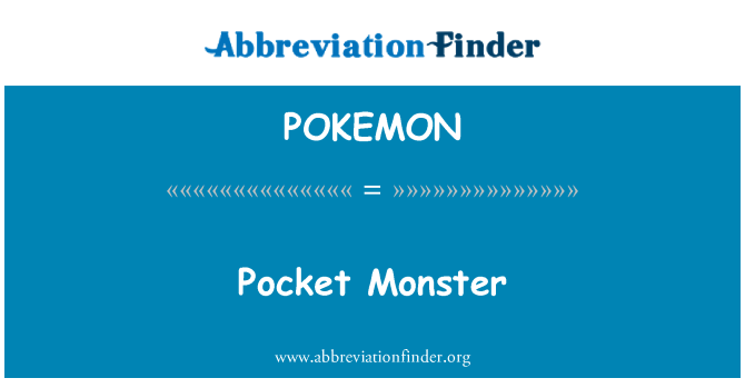 POKEMON: Žep pošast