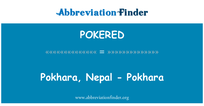 POKERED: Pokhara, Nepál - Pokhara