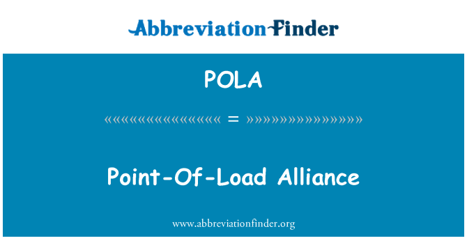 POLA: Točka obremenitev Alliance