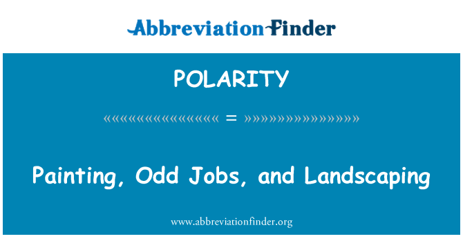 POLARITY: 絵画、奇妙な仕事と造園