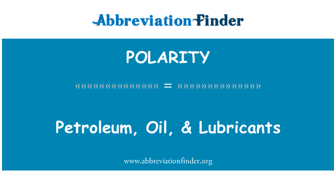 POLARITY: Petwòl, lwil, & grès machin
