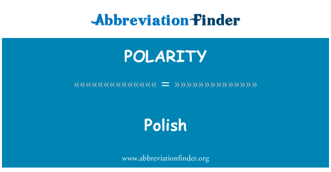 POLARITY: ポーランド語