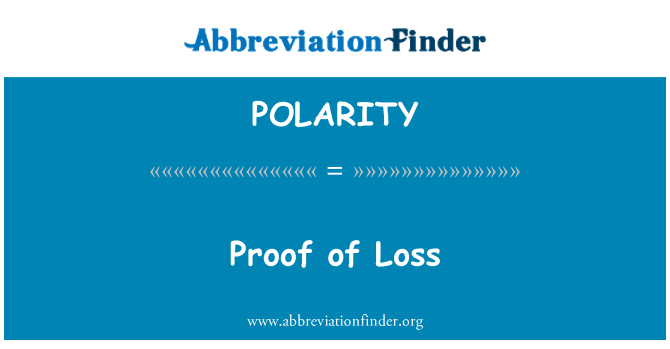 POLARITY: Prueba de la pérdida