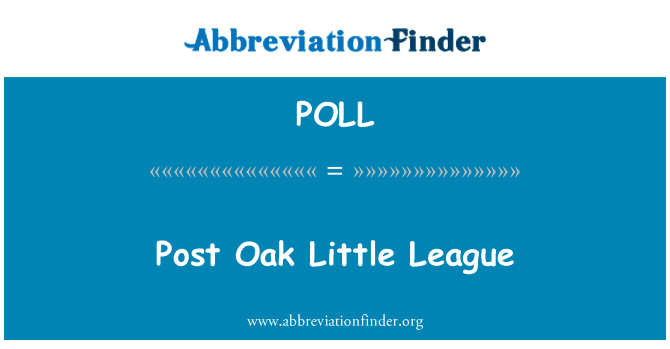 POLL: Post Oak lig ti