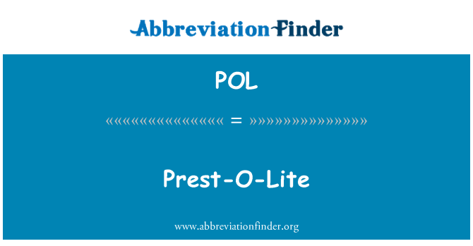 POL: Prest-O-Lite