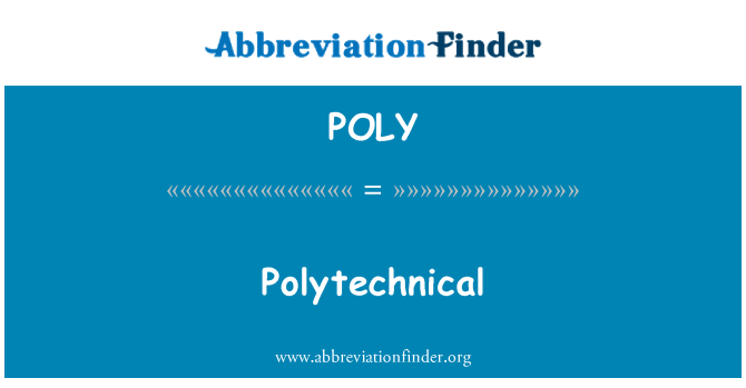 POLY: Polytechnique