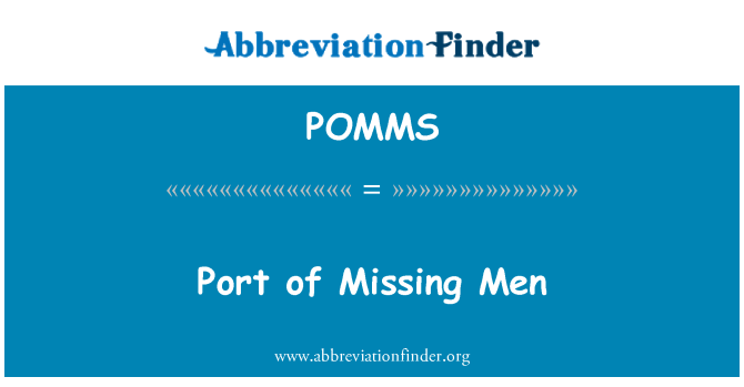 POMMS: 港的失踪男子