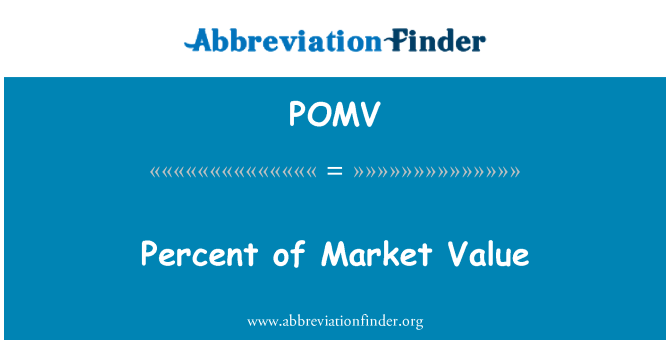 POMV: مارکیٹ قیمت کا فیصد