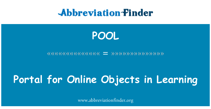 POOL: Πύλη για Online αντικείμενα στη μάθηση