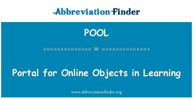 POOL: Портал за онлайн обекти в обучението
