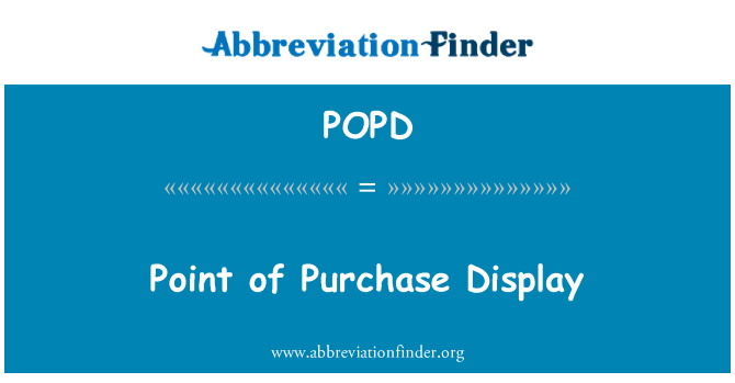 POPD: Point of Køb Display