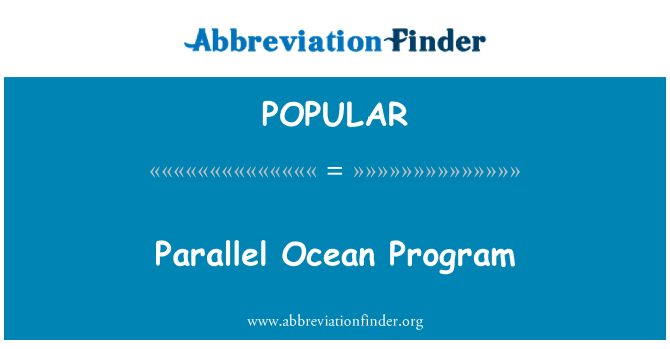 POPULAR: Il-programm tal-parallel ta ' l-Oċean