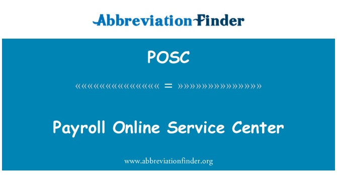 POSC: Izplačane plače Online usluga središče