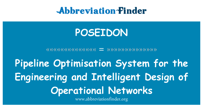 POSEIDON: Vamzdynų optimizavimo sistema inžinerijos ir pažangios projektavimo veiklos tinklų