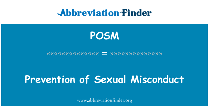 POSM: Prevenció de conductes sexuals