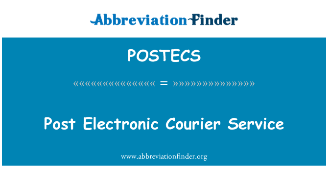 POSTECS: Post elektronische Courier Service