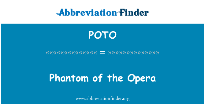 POTO: Fantasma de la Ópera