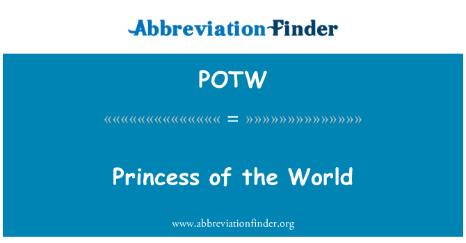POTW: Prinsessan av världen