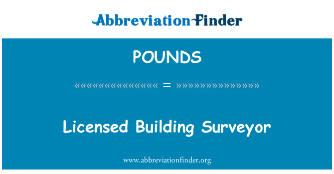 POUNDS: Litsentseeritud geodeet