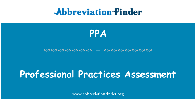 PPA: Asesu arferion proffesiynol