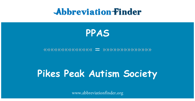 PPAS: Pikes Peak autismi ühiskonna