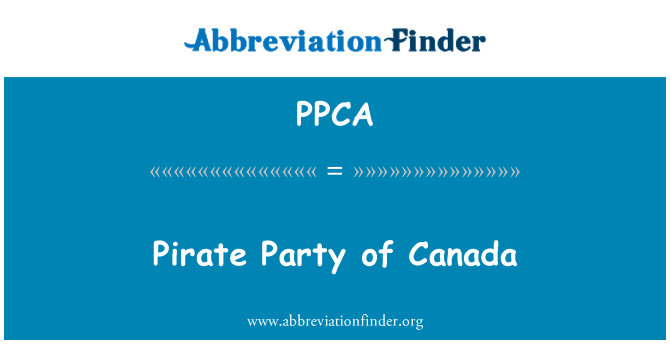 PPCA: Pirate Party of Canada