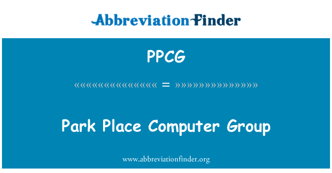 PPCG: Park Place Computer Group