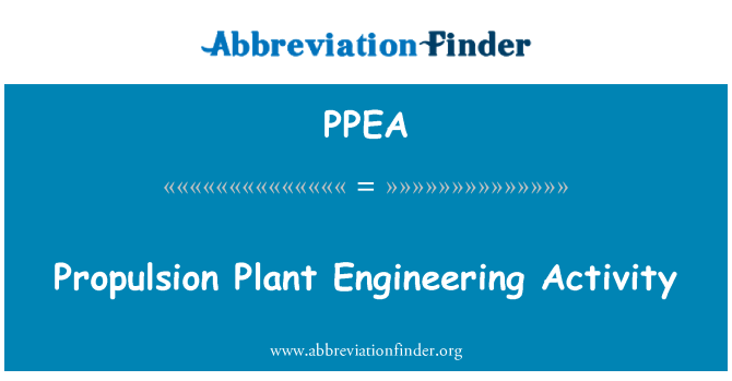 PPEA: Antrieb Pflanze Ingenieurtätigkeit