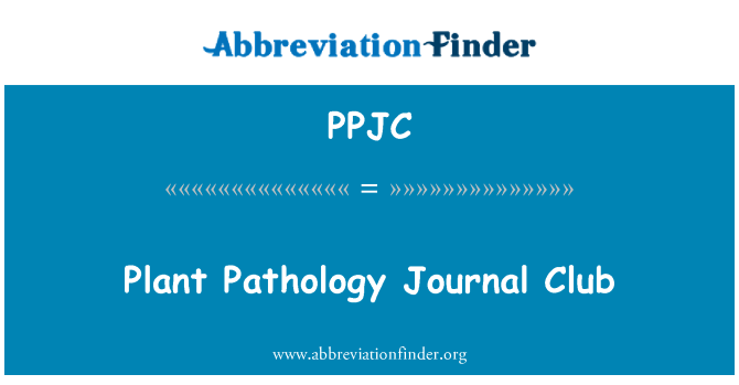PPJC: Rastlinske patologije Journal Club