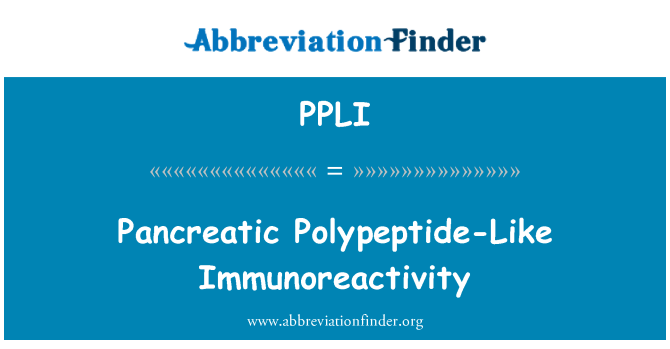 PPLI: Slinivky polypeptid jako imunoreaktivitě