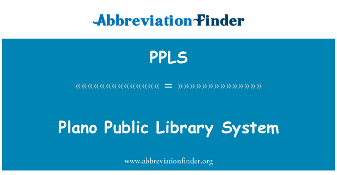 PPLS: Sistema della biblioteca pubblica di Plano