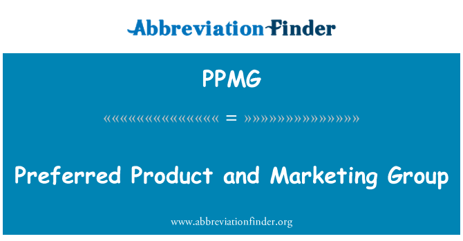 PPMG: Željeni proizvod i Marketing grupe