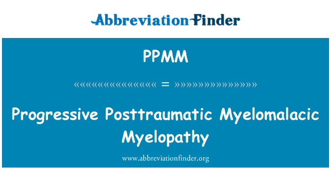 PPMM: Palaipsniui Laimutis Myelomalacic mielopatija