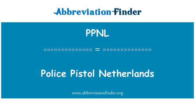 PPNL: Polis revolvè Netherlands