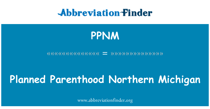 PPNM: Planned Parenthood norra Michigan