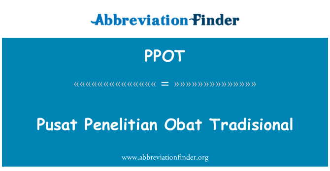 PPOT: Pusat Penelitian Obat 外觀整體