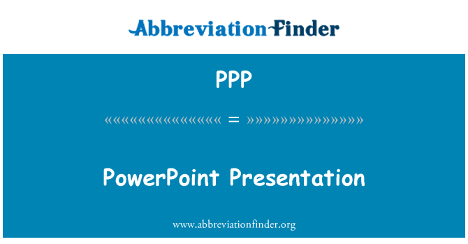 PPP: عرض تقديمي ل PowerPoint