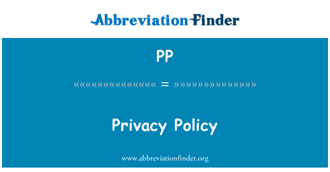 PP: Pravilnik o zaštiti privatnosti
