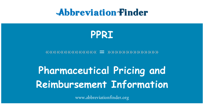 PPRI: İlaç fiyatlandırma ve geri ödeme bilgileri