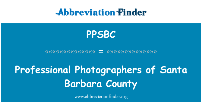 PPSBC: Professionella fotografer i Santa Barbara County